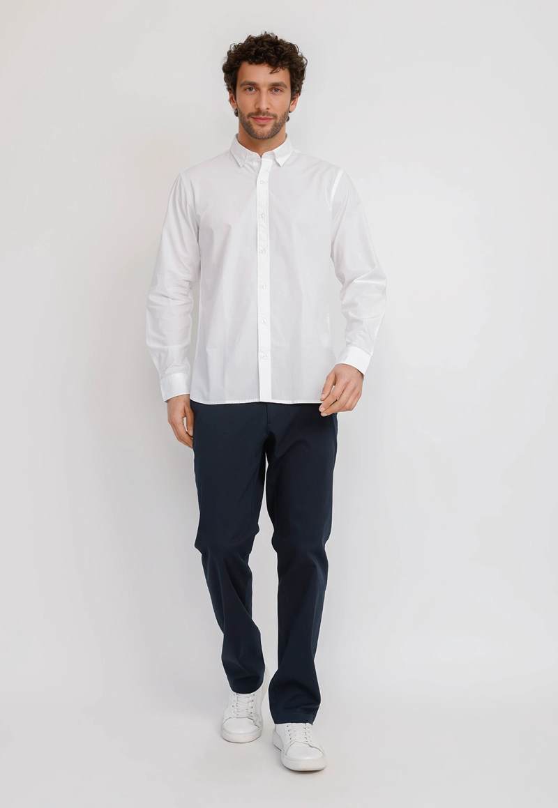 CAMISA ML HOMBRE BASILIO BLANCO - 4