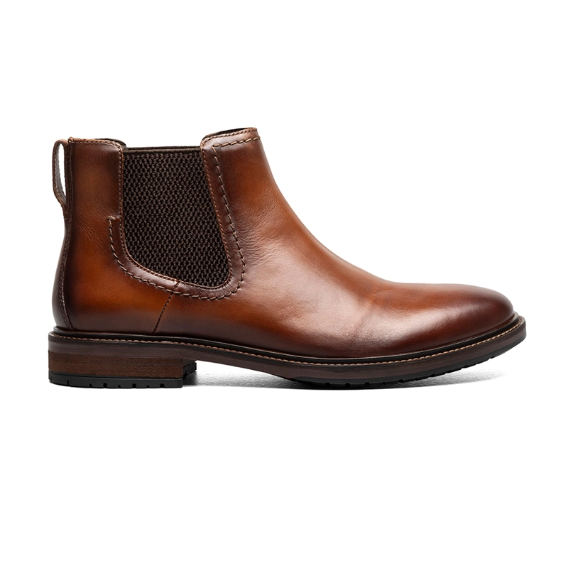 BOTINES CASUAL FORGE PLAIN TOE GORE BOOT COGNAC - 3