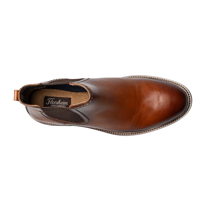 BOTINES CASUAL FORGE PLAIN TOE GORE BOOT COGNAC - 7