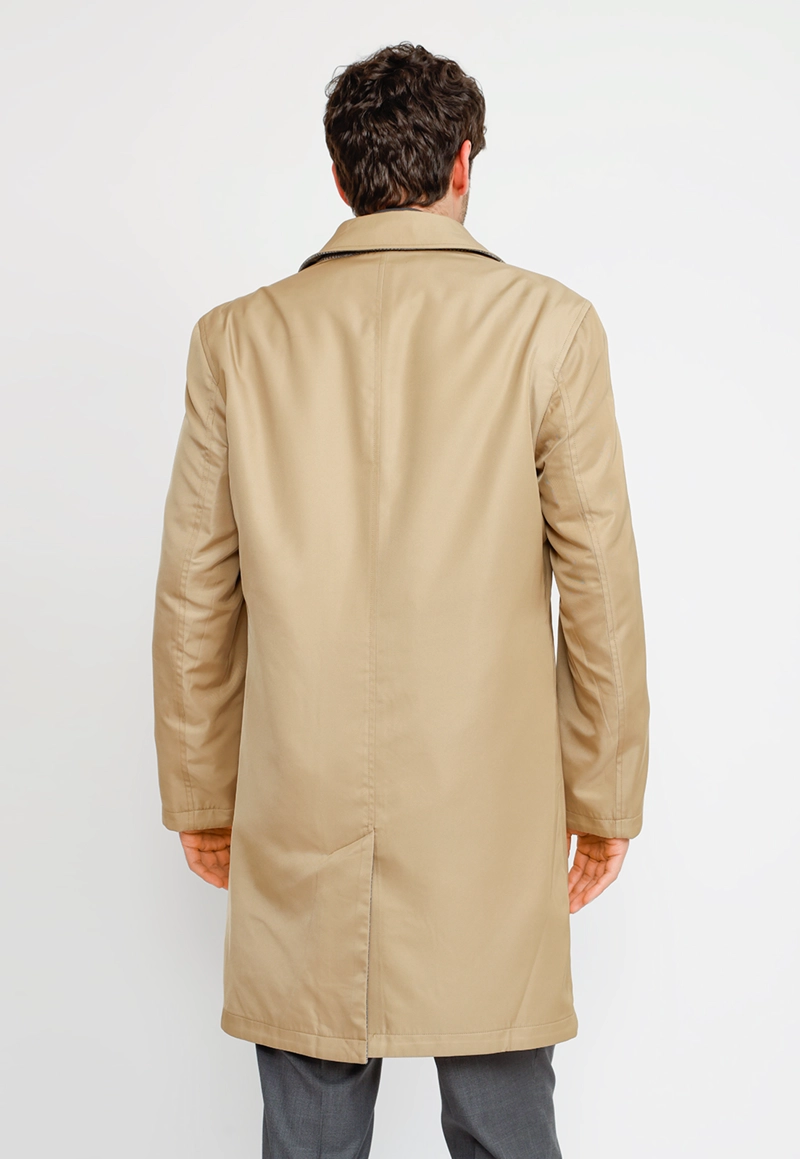 IMPERMEABLE FORMAL HOMBRE CLASSIC 2 SIDES CAMEL - 2