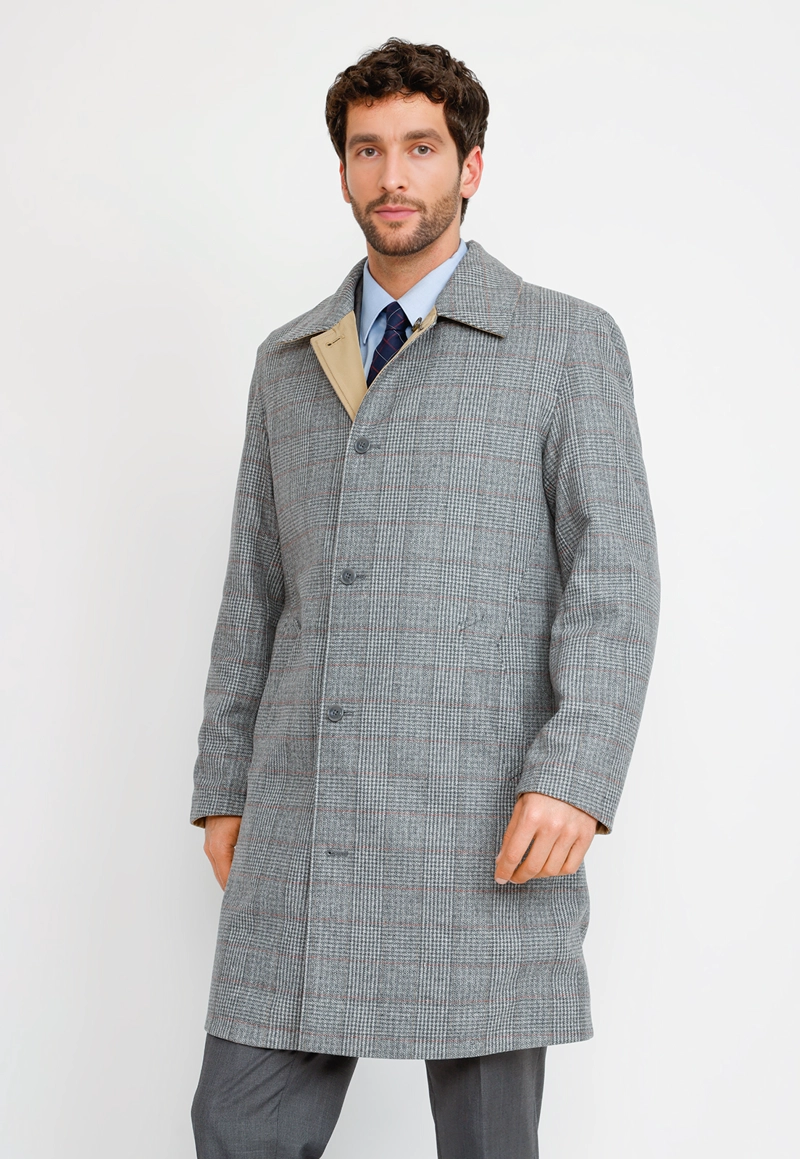 IMPERMEABLE FORMAL HOMBRE CLASSIC 2 SIDES CAMEL - 5