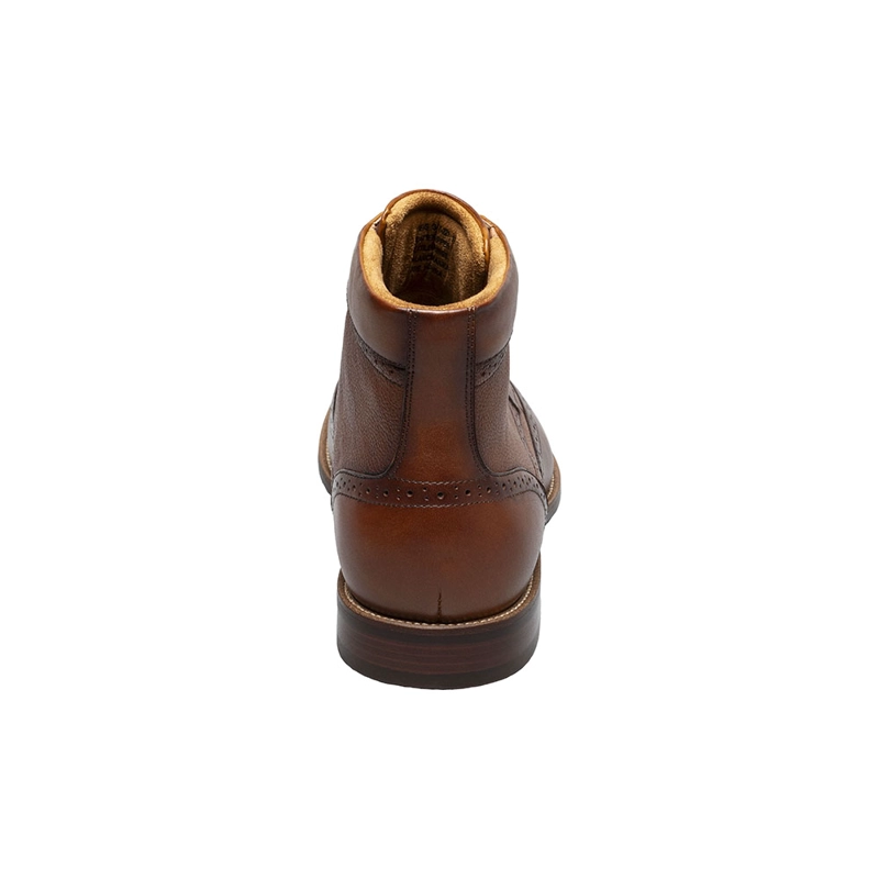 BOTINES CASUAL RUCCI WINGTIP LACE UP COGNAC - 4
