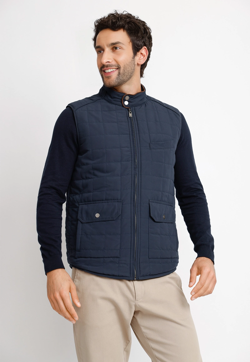 PARKA SIN MANGA HOMBRE TRUMAN AZUL MARINO - 1
