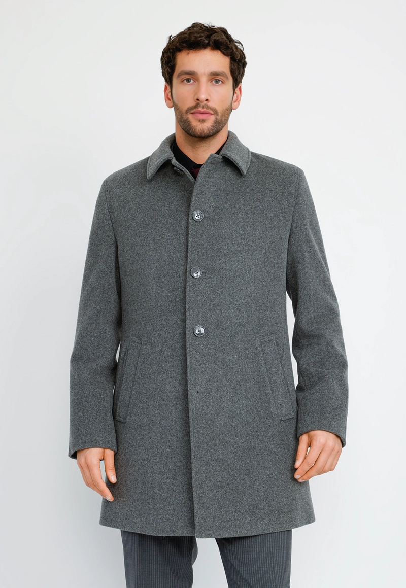 ABRIGO FORMAL HOMBRE JAVIER GRIS - 1