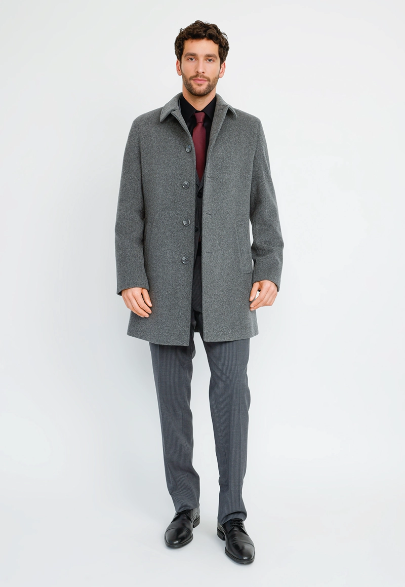 ABRIGO FORMAL HOMBRE JAVIER GRIS - 4