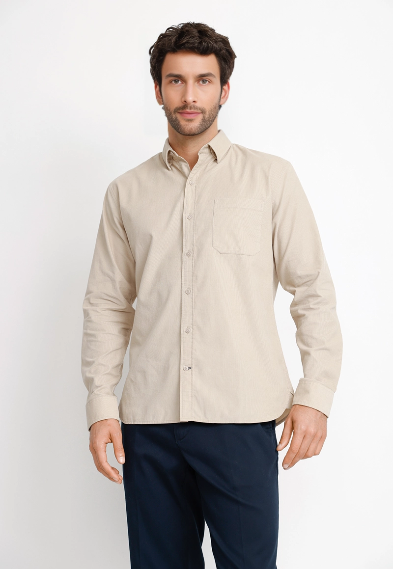 CAMISA COTELE ML HOMBRE BURGOS CRUDO - 1