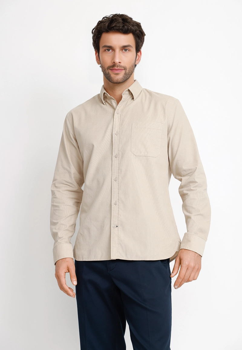 CAMISA COTELE  ML HOMBRE BURGOS CRUDO - 1