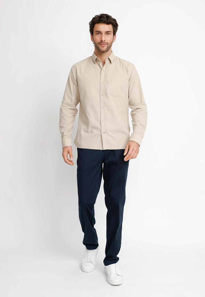 CAMISA COTELE  ML HOMBRE BURGOS CRUDO - 4