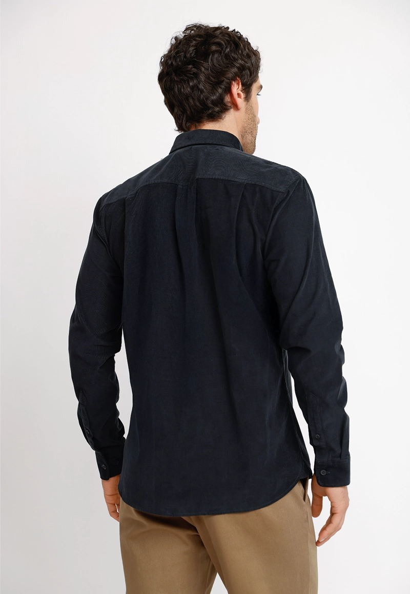 CAMISA COTELE  ML HOMBRE BURGOS AZUL MARINO - 2