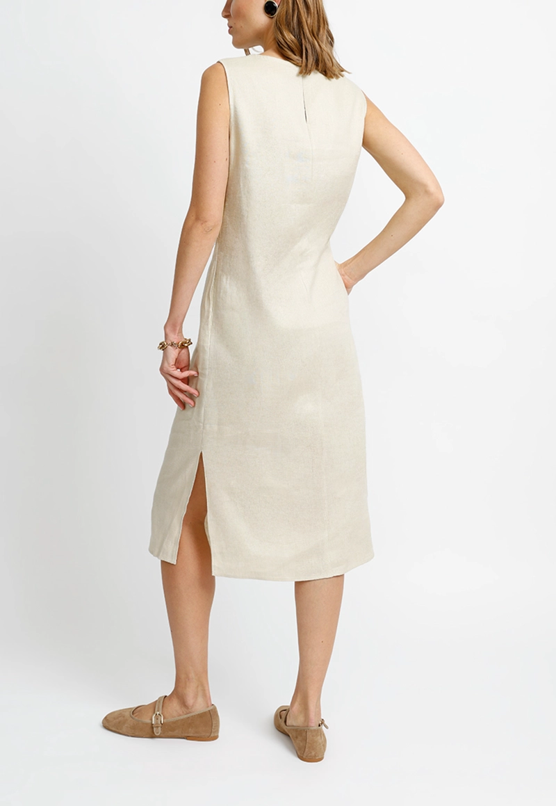 VESTIDO BEIGE ROSE MUJER - 2