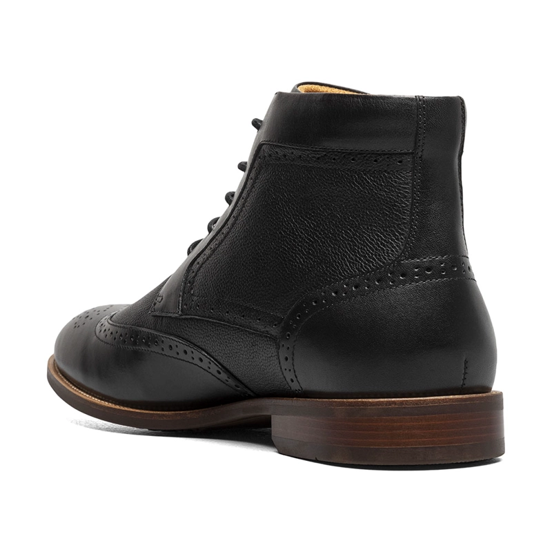 BOTINES CASUAL RUCCI WINGTIP LACE UP NEGRO - 8