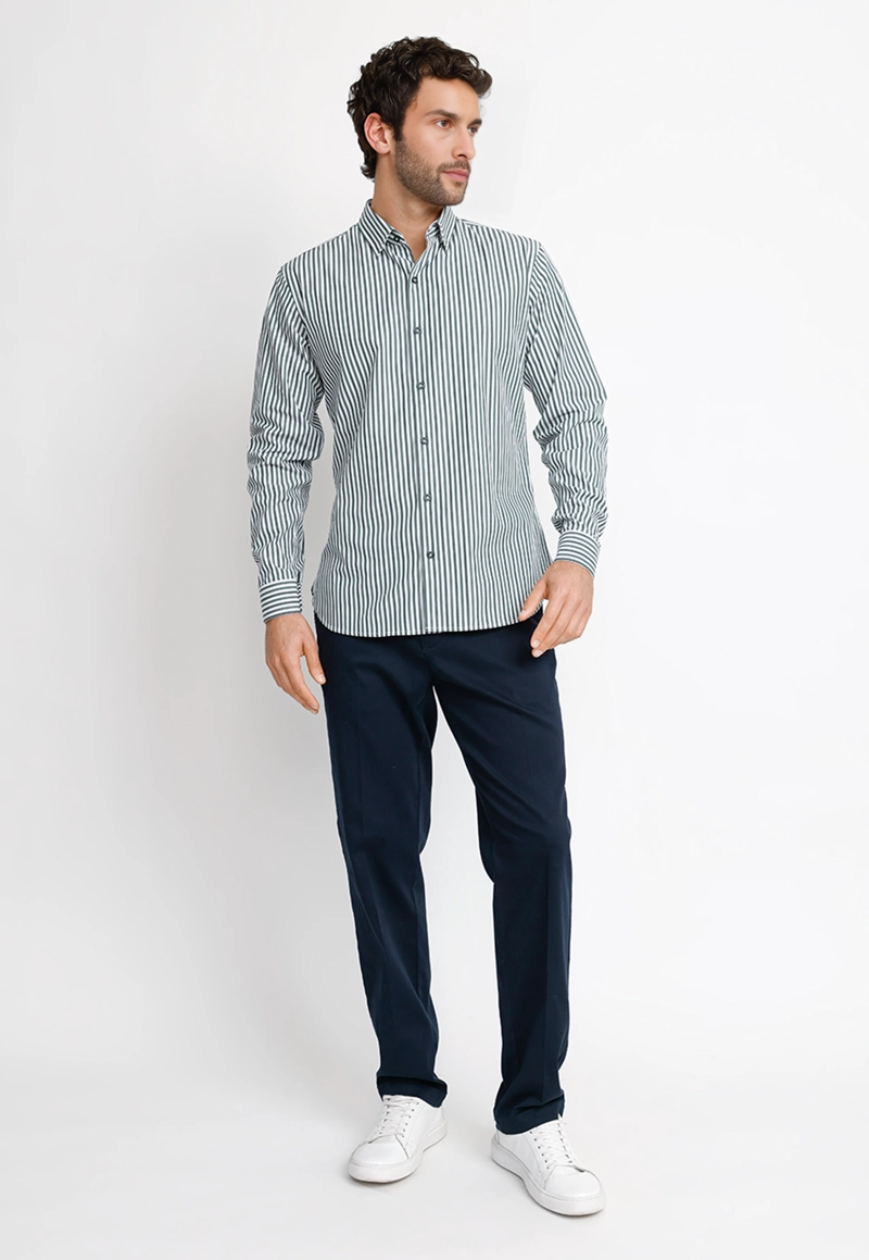 CAMISA ML HOMBRE BAUTISTA VERDE - 4