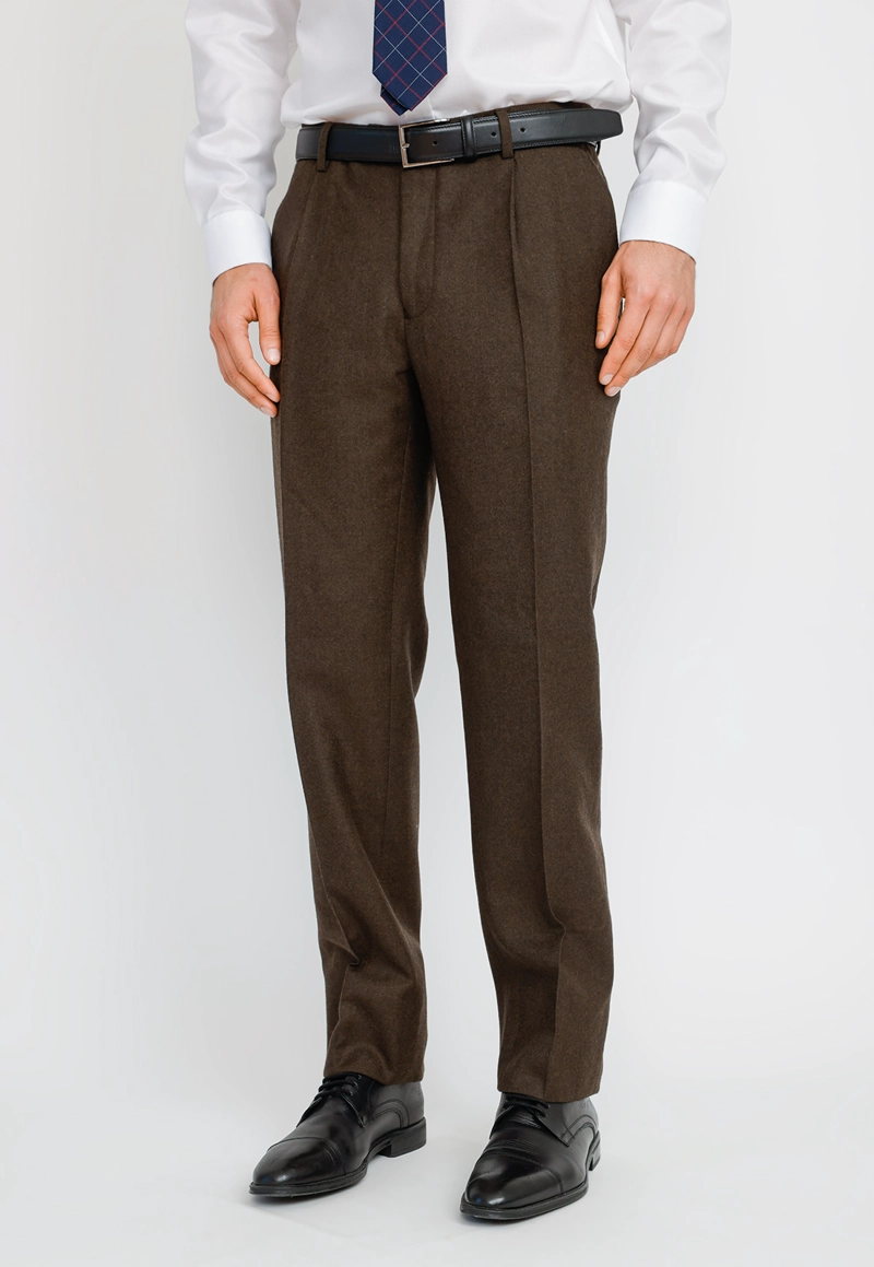 PANTALON FORMAL HOMBRE CLASSIC FLANNEL VERDE - 1