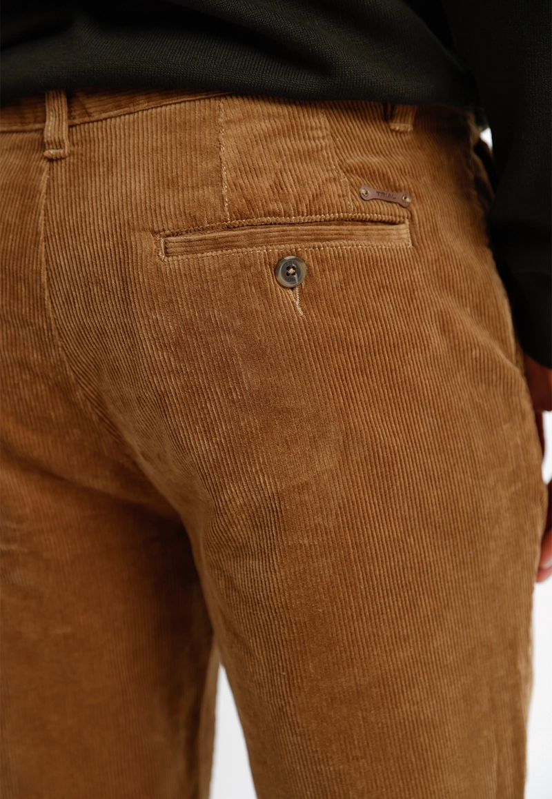 PANTALON COTELE HOMBRE VISION BEIGE - 3