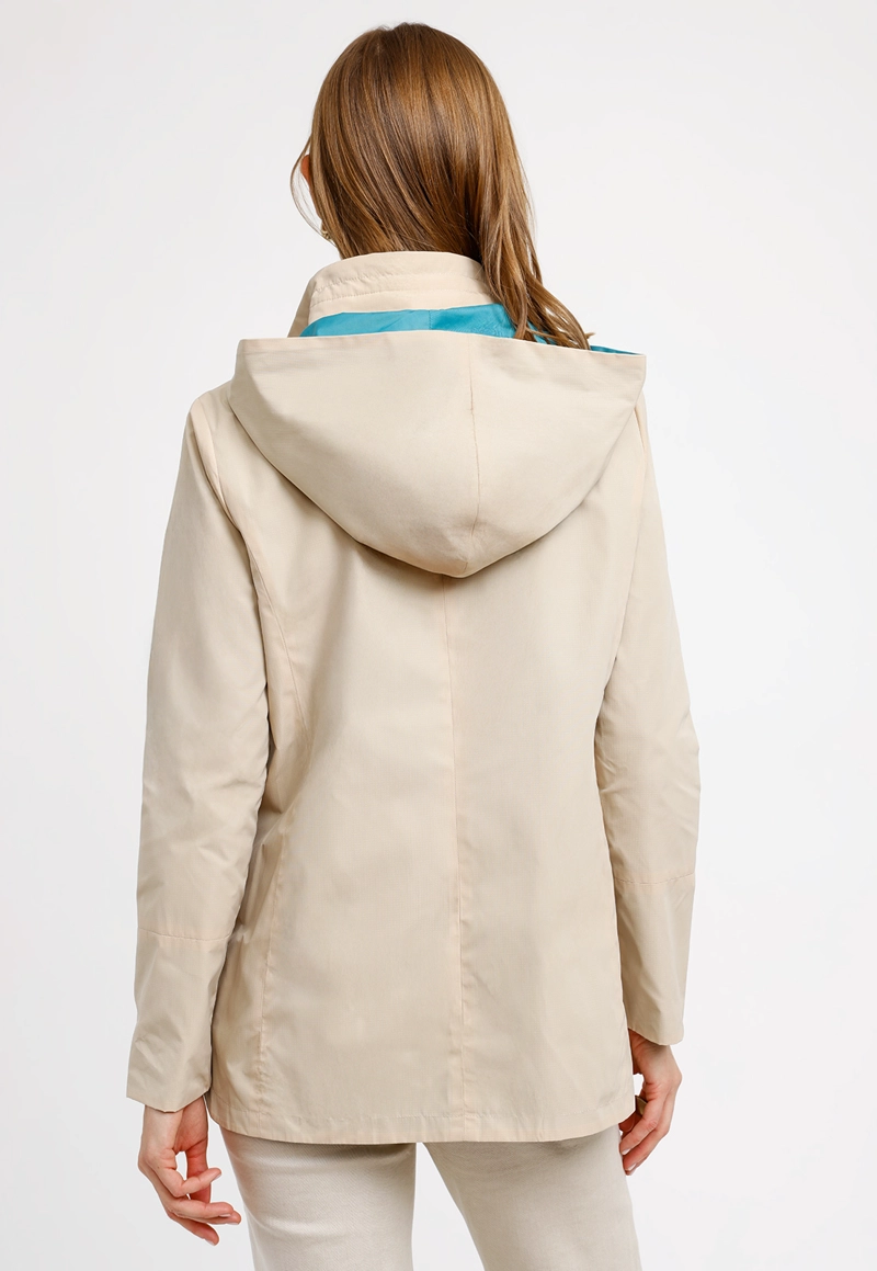 CHAQUETA REVERSIBLE BEIGE EVA MUJER - 3