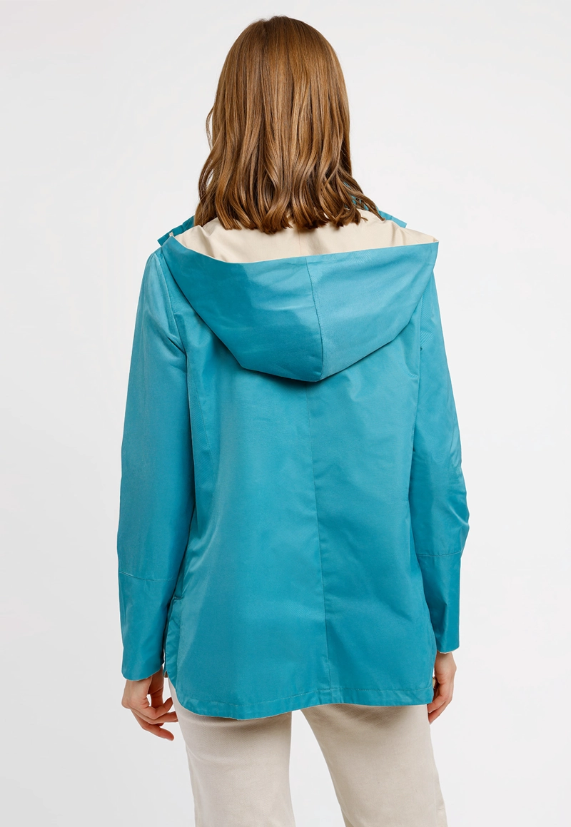 CHAQUETA REVERSIBLE BEIGE EVA MUJER - 4