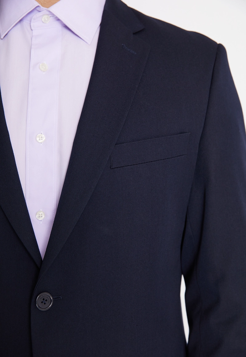 TRAJE FORMAL HOMBRE REGULAR TWILL AZUL MARINO - 4