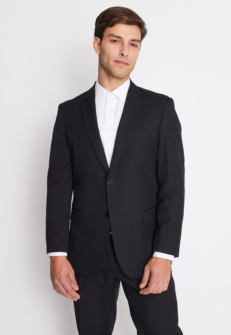 TRAJE FORMAL HOMBRE REGULAR TWILL NEGRO - 2
