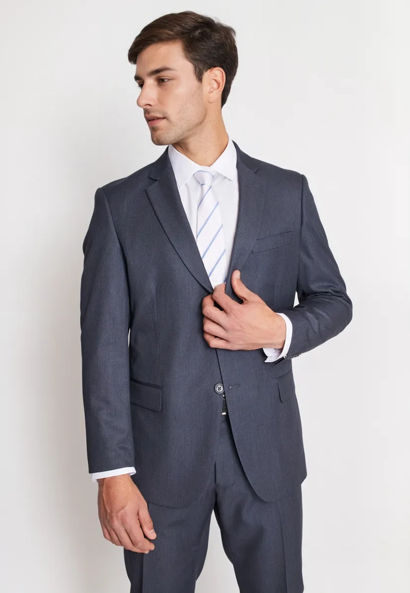 TRAJE FORMAL HOMBRE REGULAR TWILL MARENGO - 2
