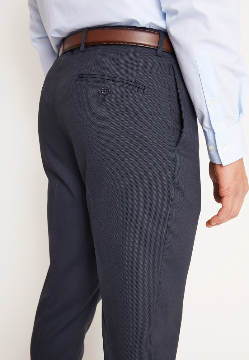 TRAJE FORMAL HOMBRE SLIM TEXTURADO AZUL MARINO - 7