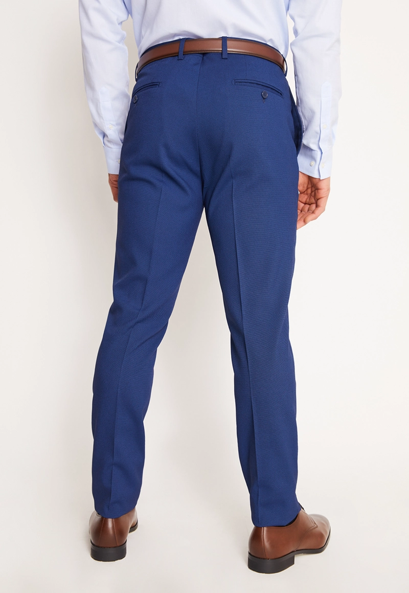 TRAJE FORMAL HOMBRE SLIM TEXTURADO AZUL MEDIO - 6