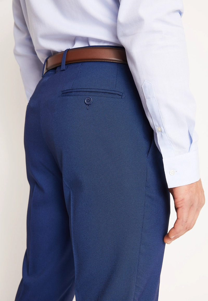 TRAJE FORMAL HOMBRE SLIM TEXTURADO AZUL MEDIO - 7