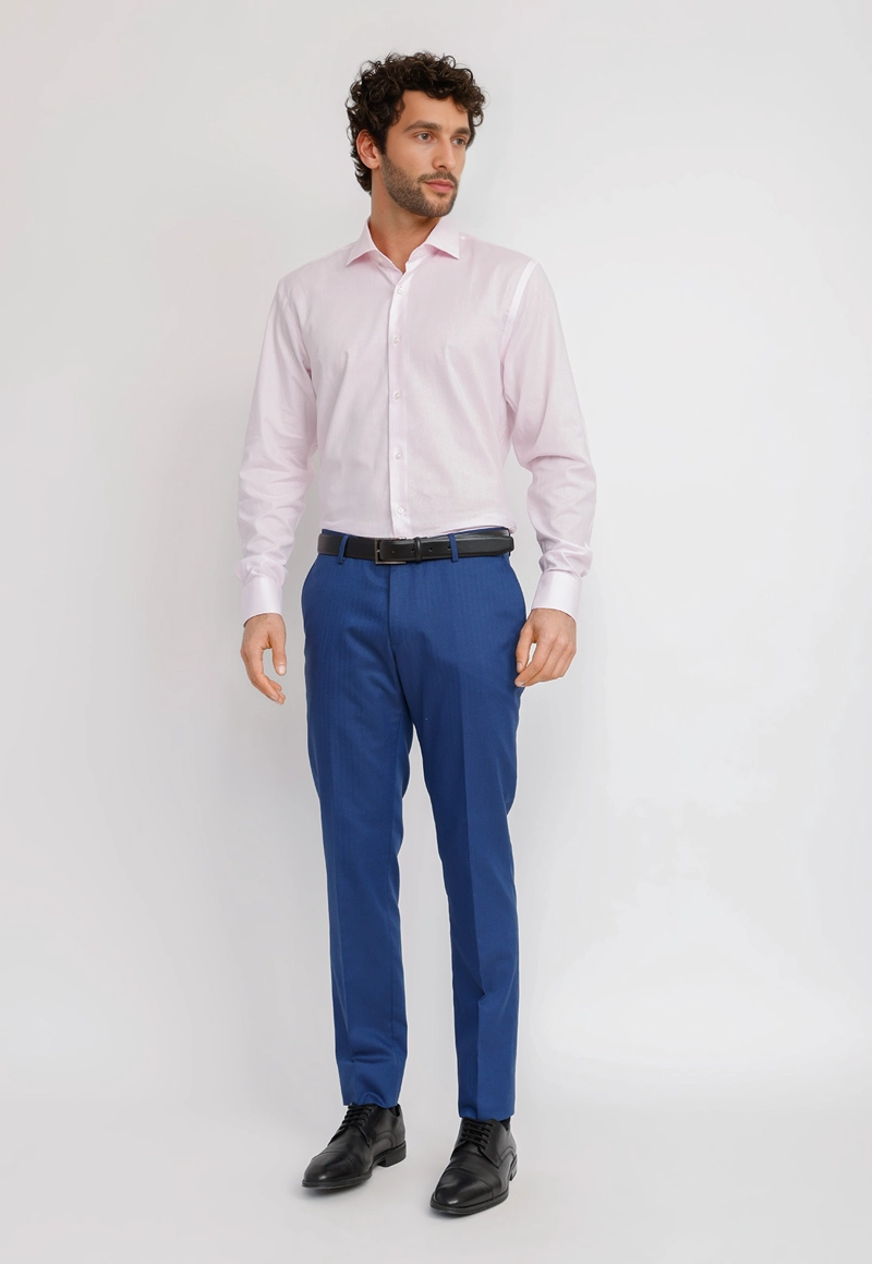 CAMISA HOMBRE FORMAL ALGODON VERCELLI ROSADO - 4