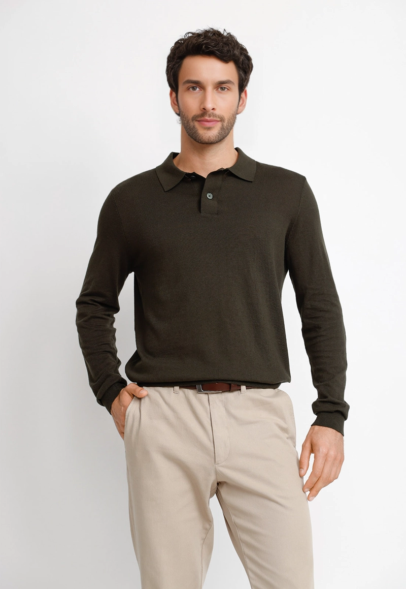 POLERA ML HOMBRE MARCEL VERDE XL