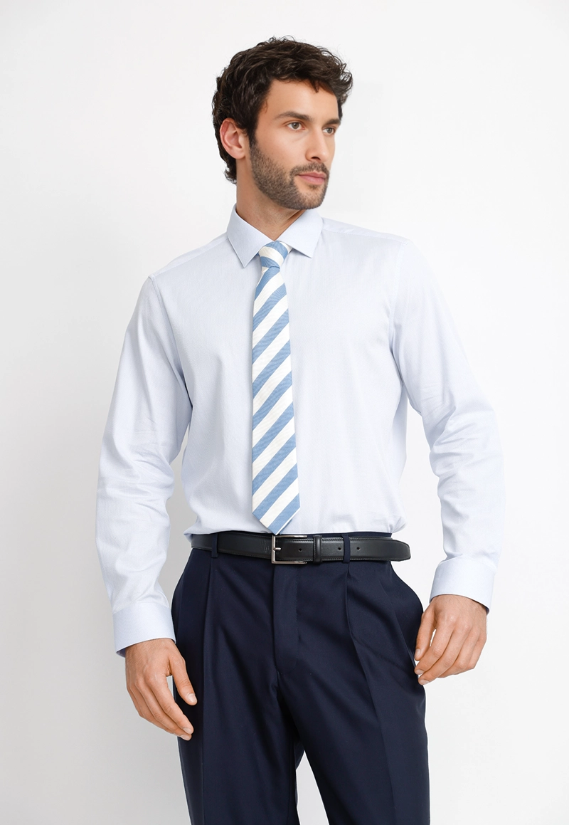 CAMISA FORMAL HOMBRE DYNAMIC CELESTE - 1