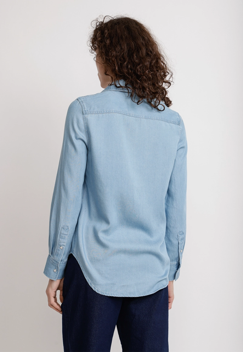BLUSA TENCEL CELESTE ALIX MUJER - 2