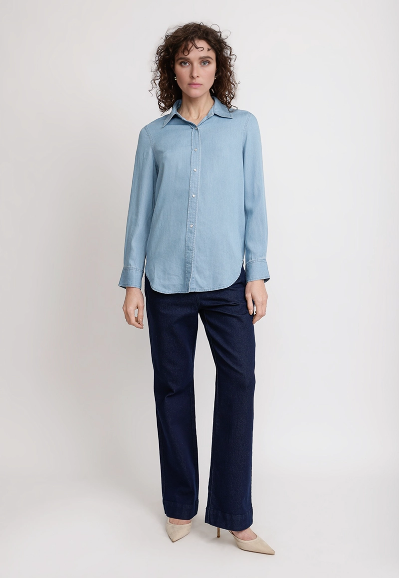 BLUSA TENCEL CELESTE ALIX MUJER - 4