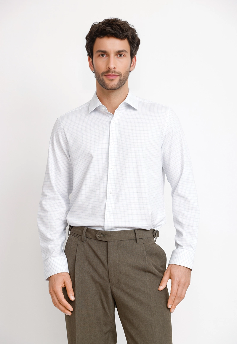 CAMISA FORMAL HOMBRE DYNAMIC AZUL - 1