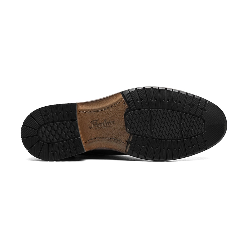 BOTINES CASUAL FORGE PLAIN TOE LACE UP NEGRO - 7