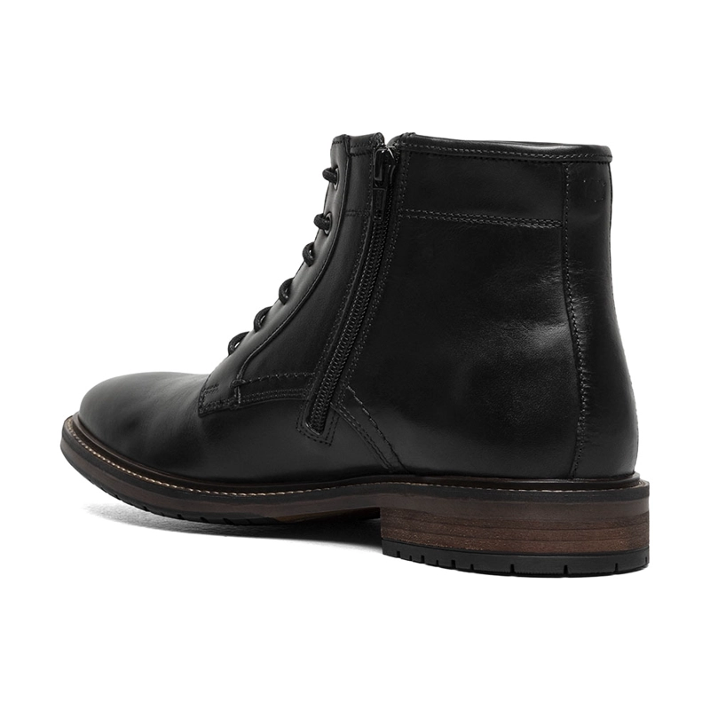 BOTINES CASUAL FORGE PLAIN TOE LACE UP NEGRO - 8