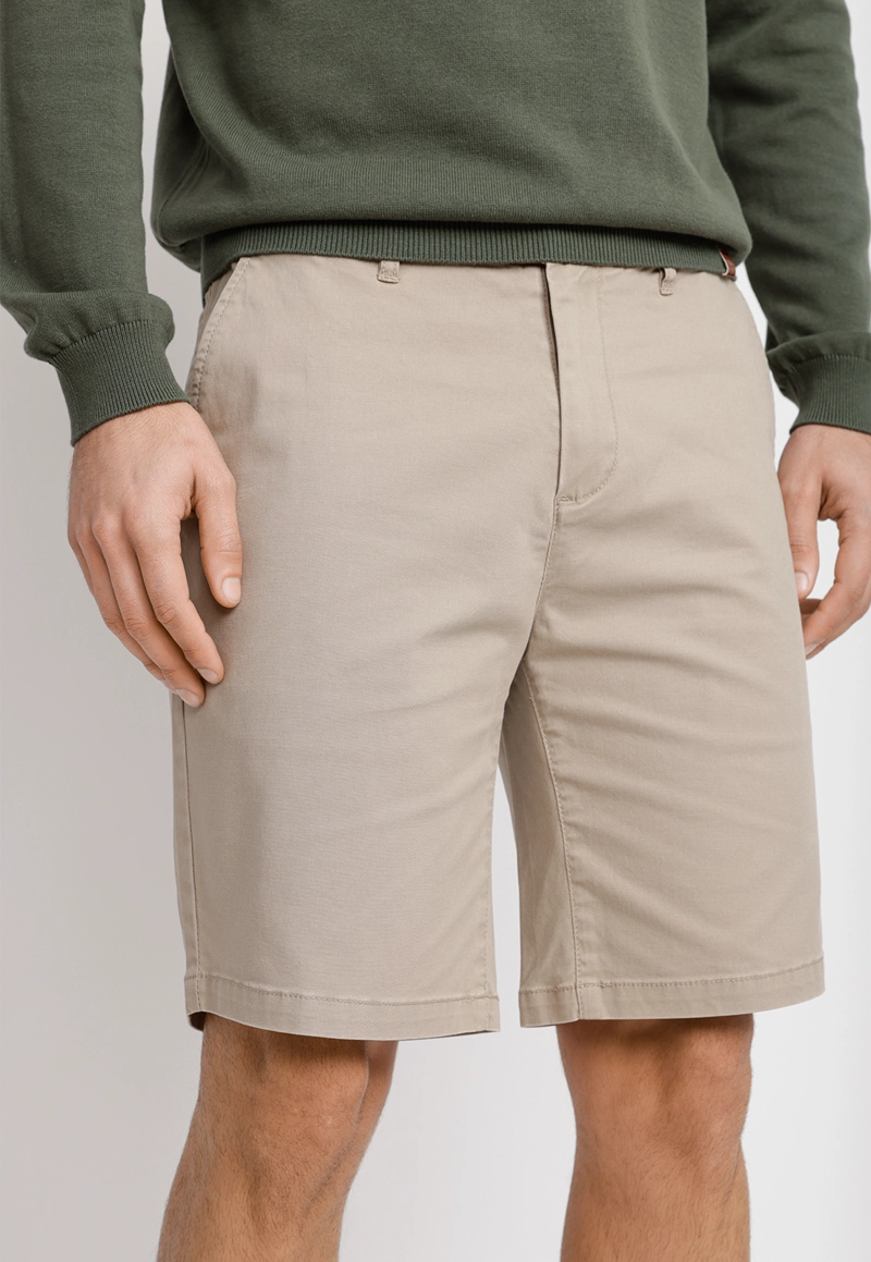 BERMUDA ALGODON VALERIO BEIGE - 1