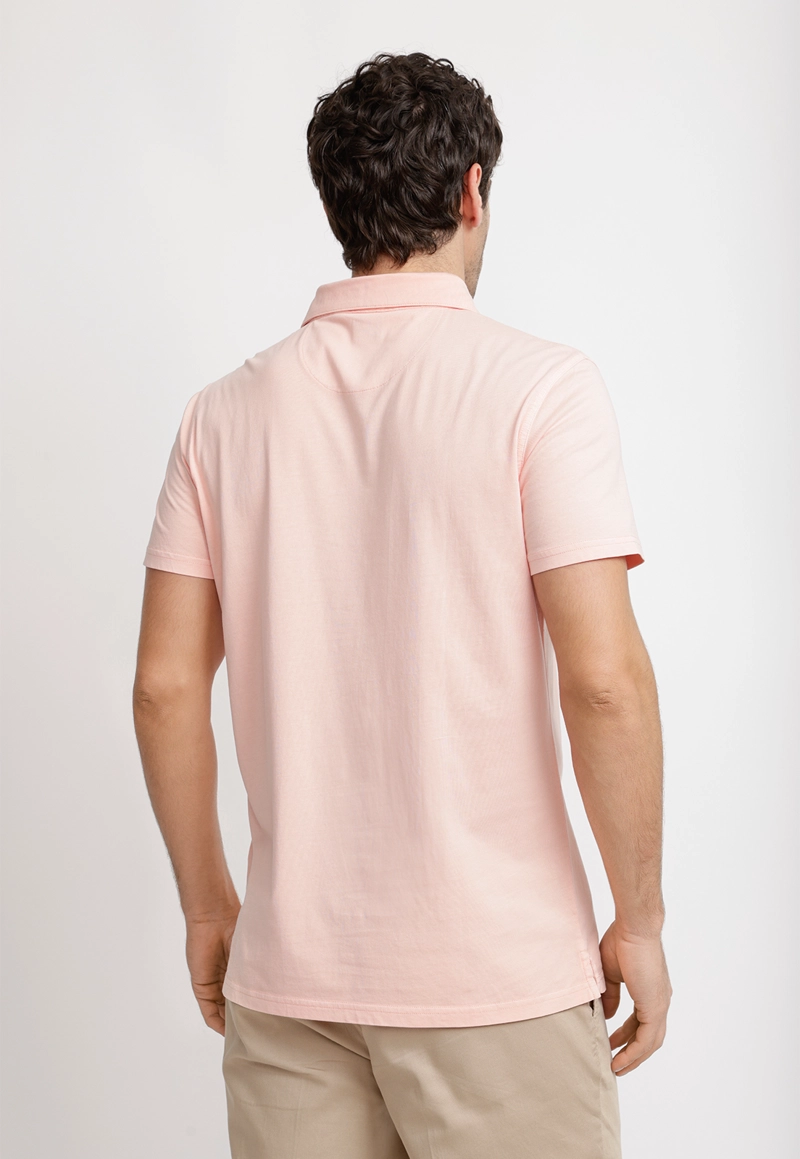POLERA POLO ALGODON PIMA MARC CORAL - 2