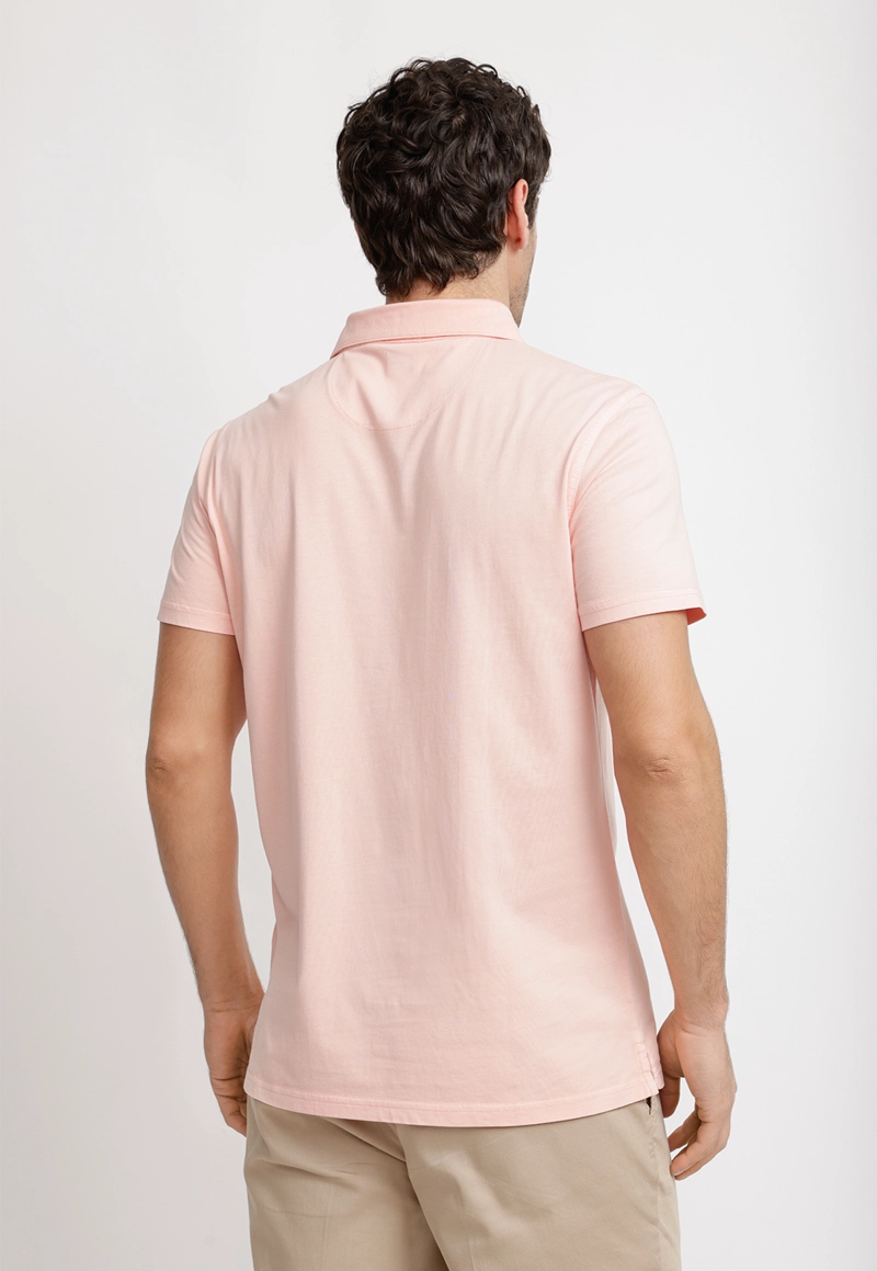POLERA POLO ALGODON PIMA MARC CORAL - 2