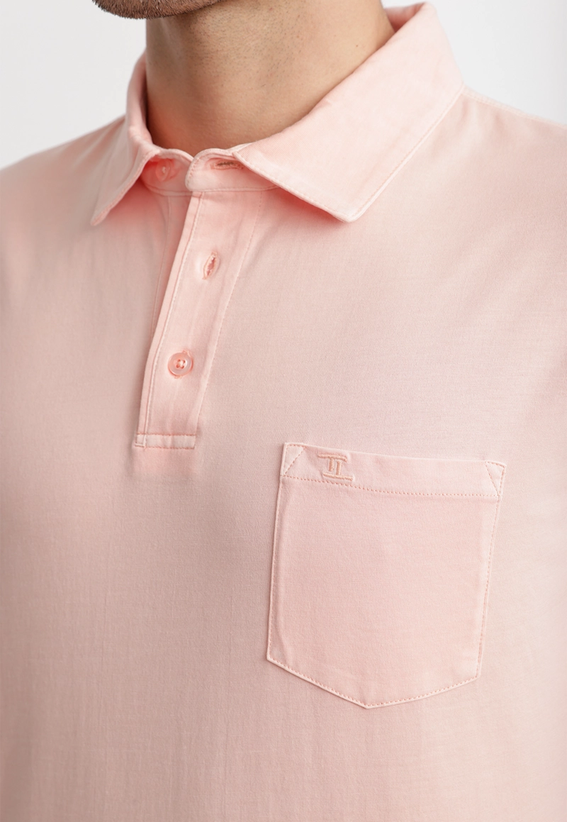 POLERA POLO ALGODON PIMA MARC CORAL - 3