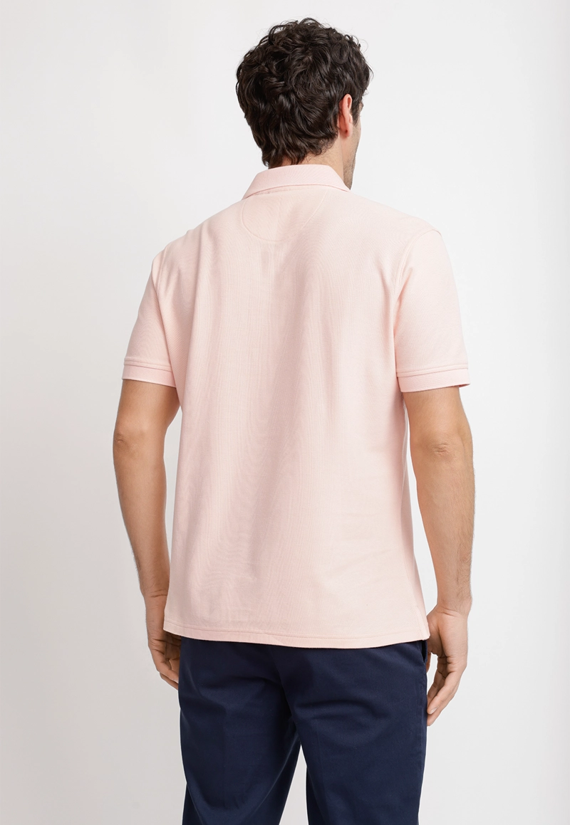 POLERA POLO PIQUE ALGODON MARINI CORAL - 2