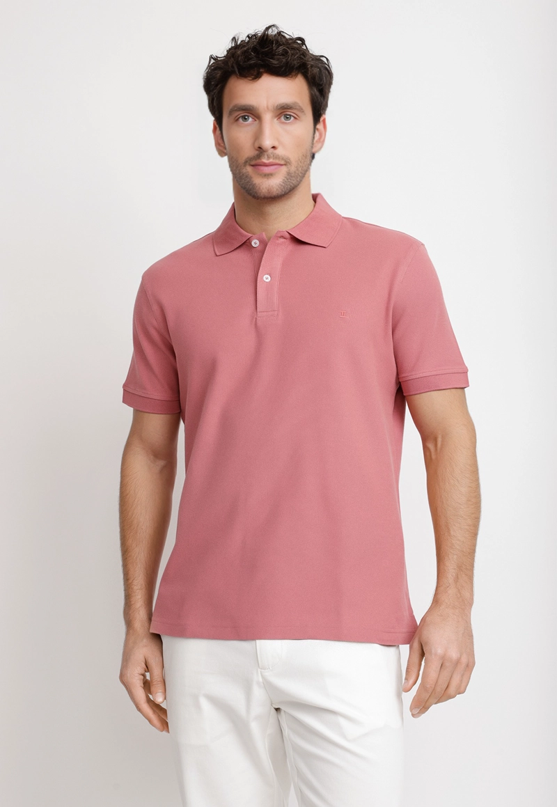 POLERA POLO PIQUE ALGODON MARINI ROJO - 1