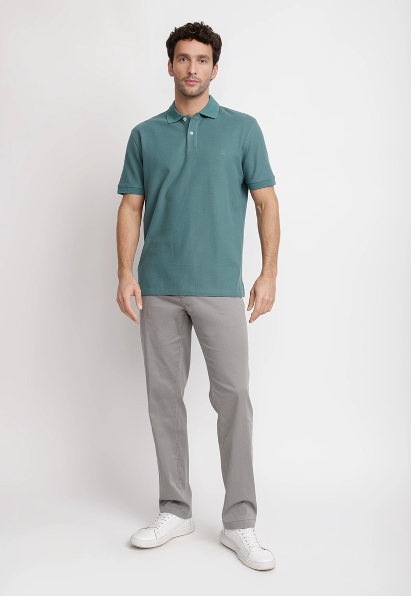 POLERA POLO PIQUE ALGODON MARINI VERDE - 4