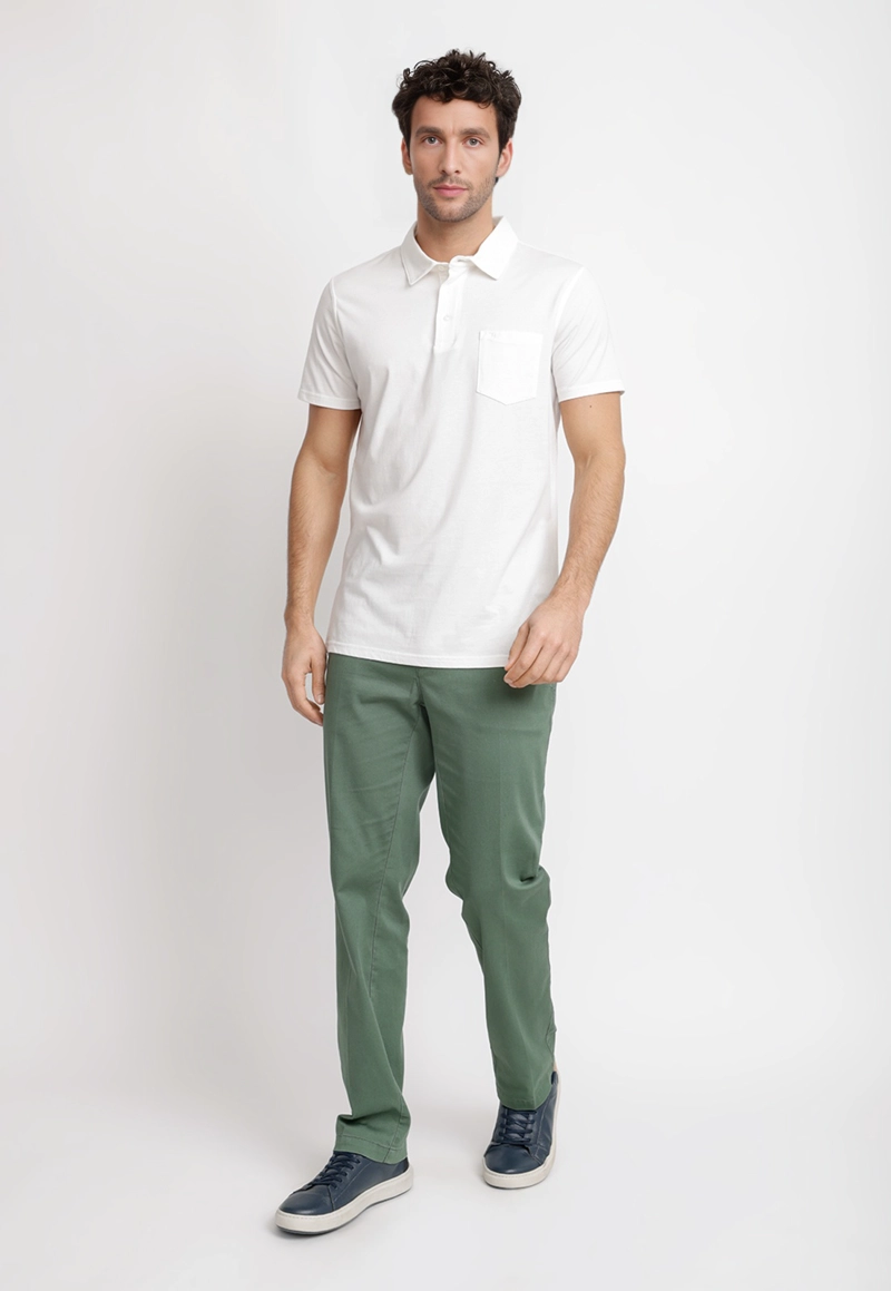 POLERA POLO ALGODON PIMA MARC BLANCO - 4