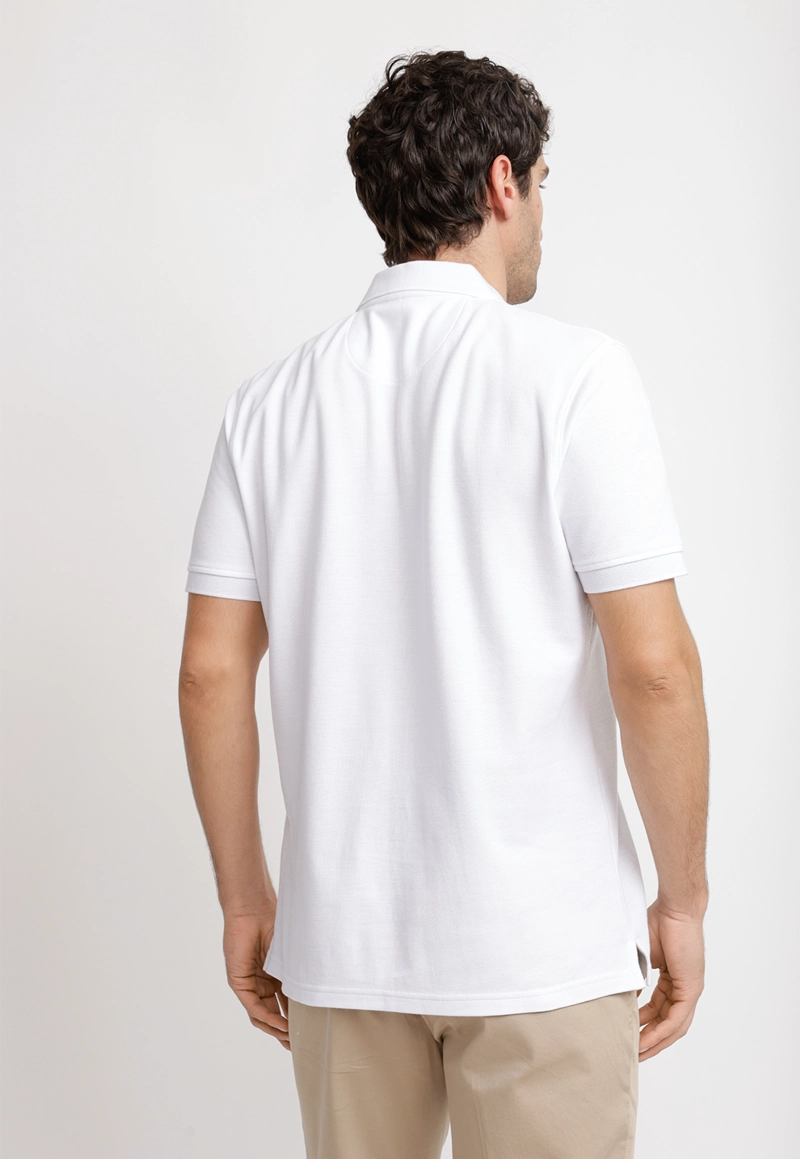 POLERA POLO PIQUE ALGODON MARINI BLANCO - 2