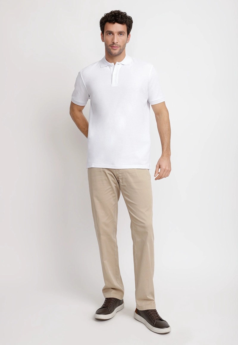 POLERA POLO PIQUE ALGODON MARINI BLANCO - 4