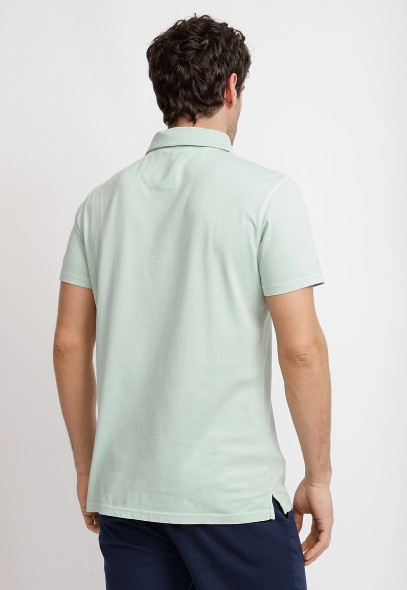 POLERA POLO ALGODON PIMA MARC MENTA - 2