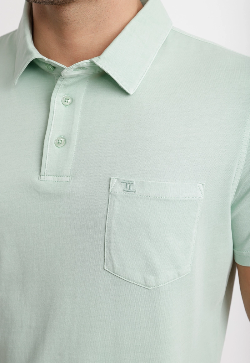 POLERA POLO ALGODON PIMA MARC MENTA - 3