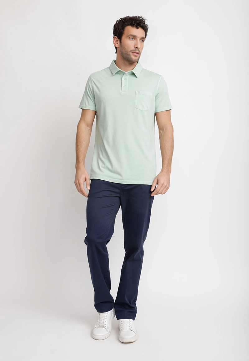 POLERA POLO ALGODON PIMA MARC MENTA - 4