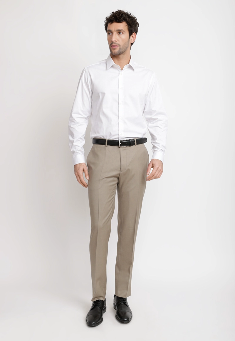 CAMISA HOMBRE FORMAL GRADUACION BLANCO - 4
