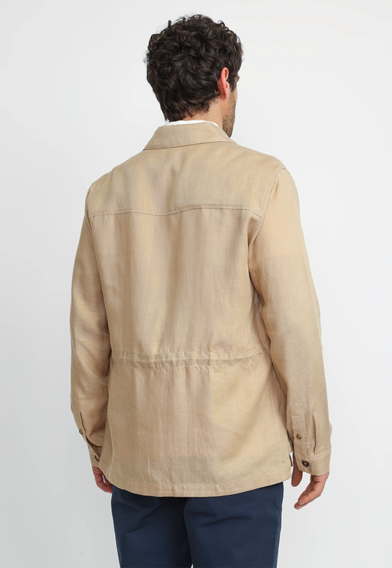 CHAQUETA TENCEL LINO TIZIANO OLIVA - 2