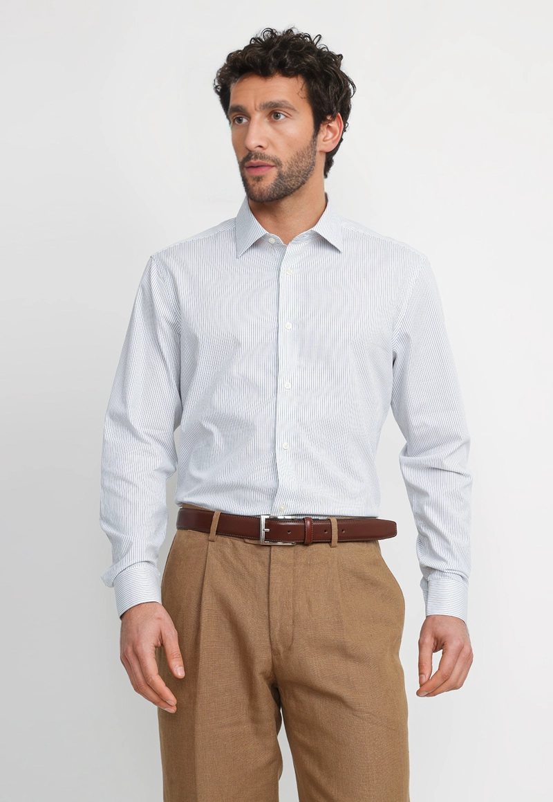 CAMISA HOMBRE FORMAL ALGODON DYNAMIC AZUL MARINO - 1